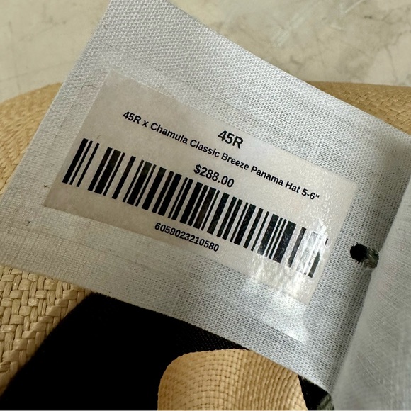 45R X CHAMULA CLASSIC BREEZE PANAMA HAT 5-6”, size 58 - Picture 4 of 12